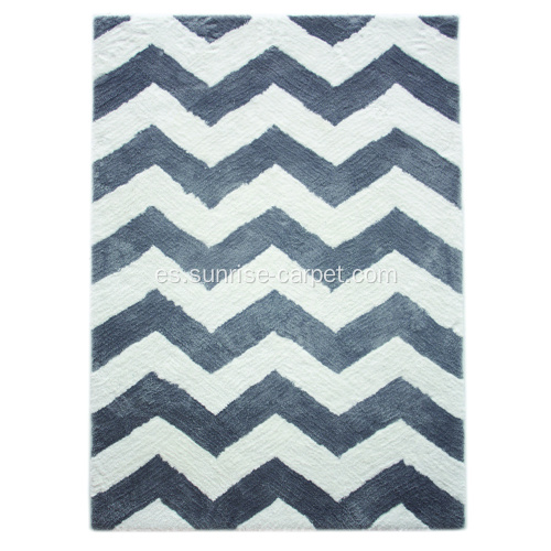 Microfiber Shagy Flooring Alfombra con diseño